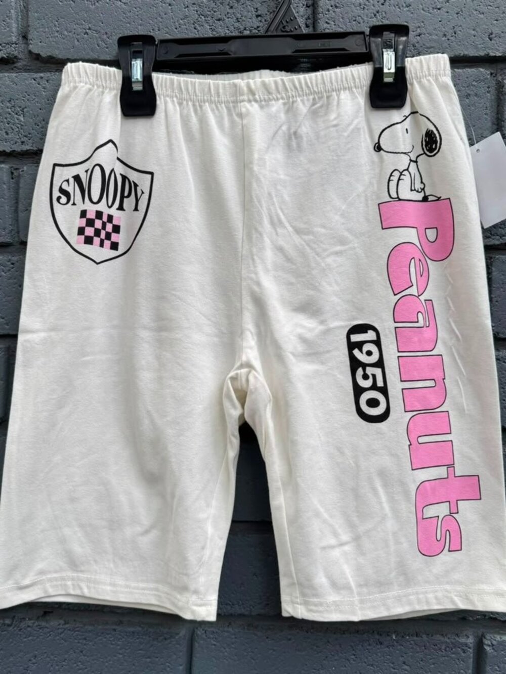 Snoopy Peanuts Stretch Athletic Biker Shorts XXS-XL Performance Active Casual
